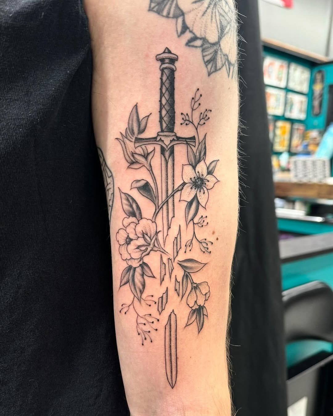 Tattoo by @blackworkboston — fine_line, black_and_grey