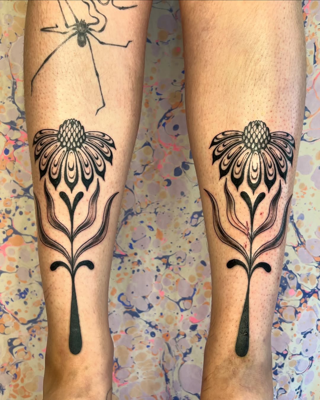 Tattoo by @thineownself.tattoo — blackwork, ornamental