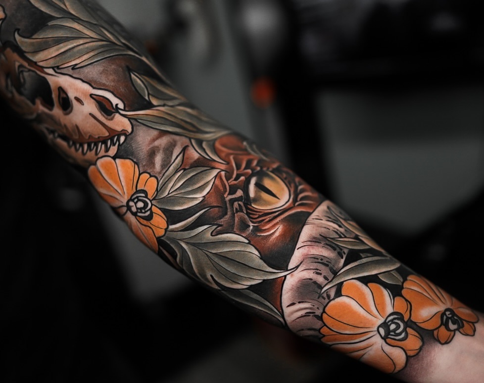 Tattoo by @jdmroxy_24 โ neo_traditional, realism