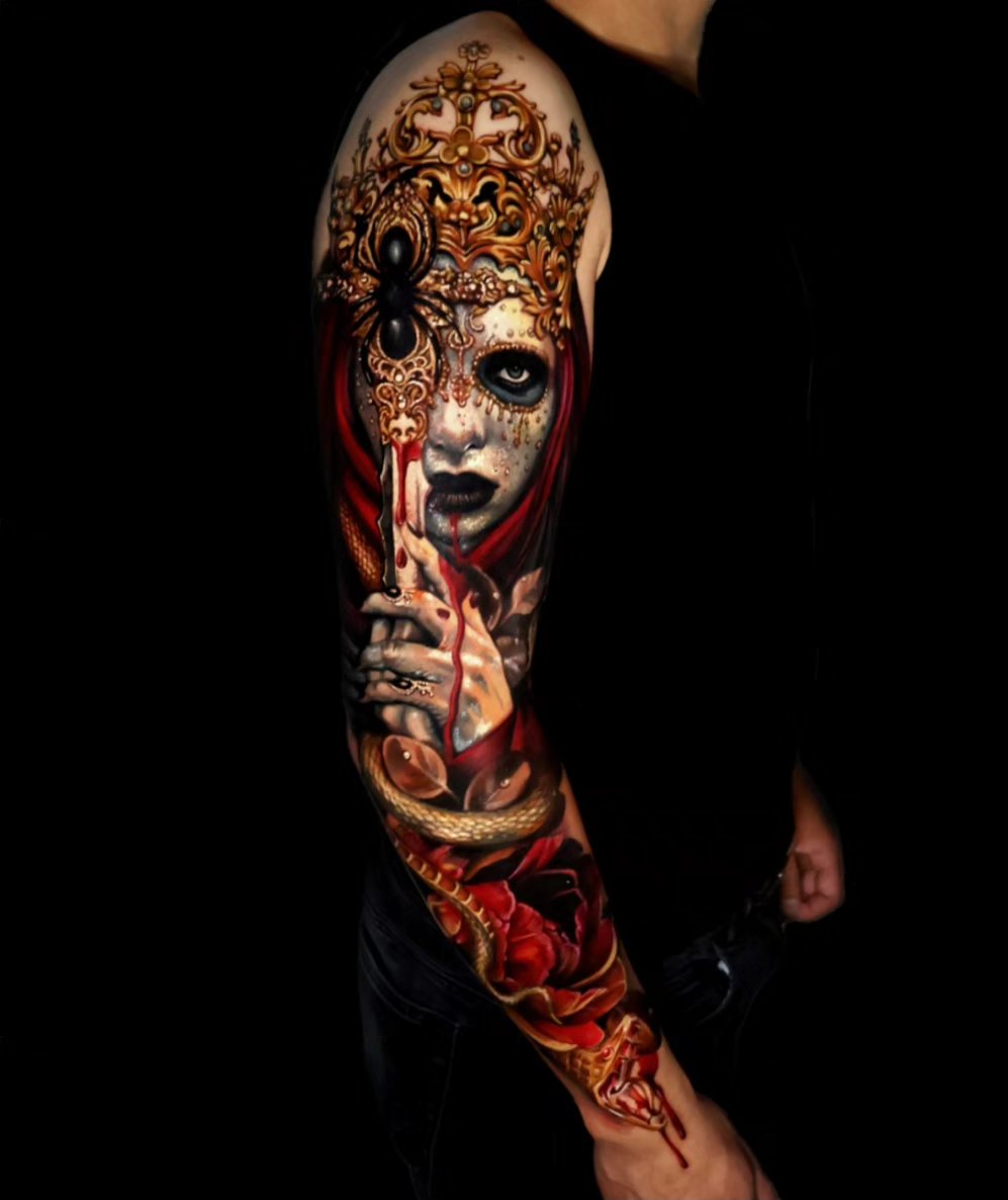 Tattoo work at Tatak International Tatu Expo 2026