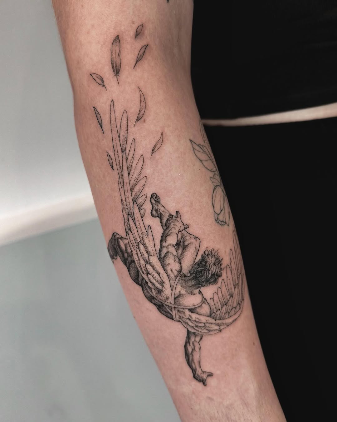 Tattoo by @loganficktattoos — black_and_grey, realism
