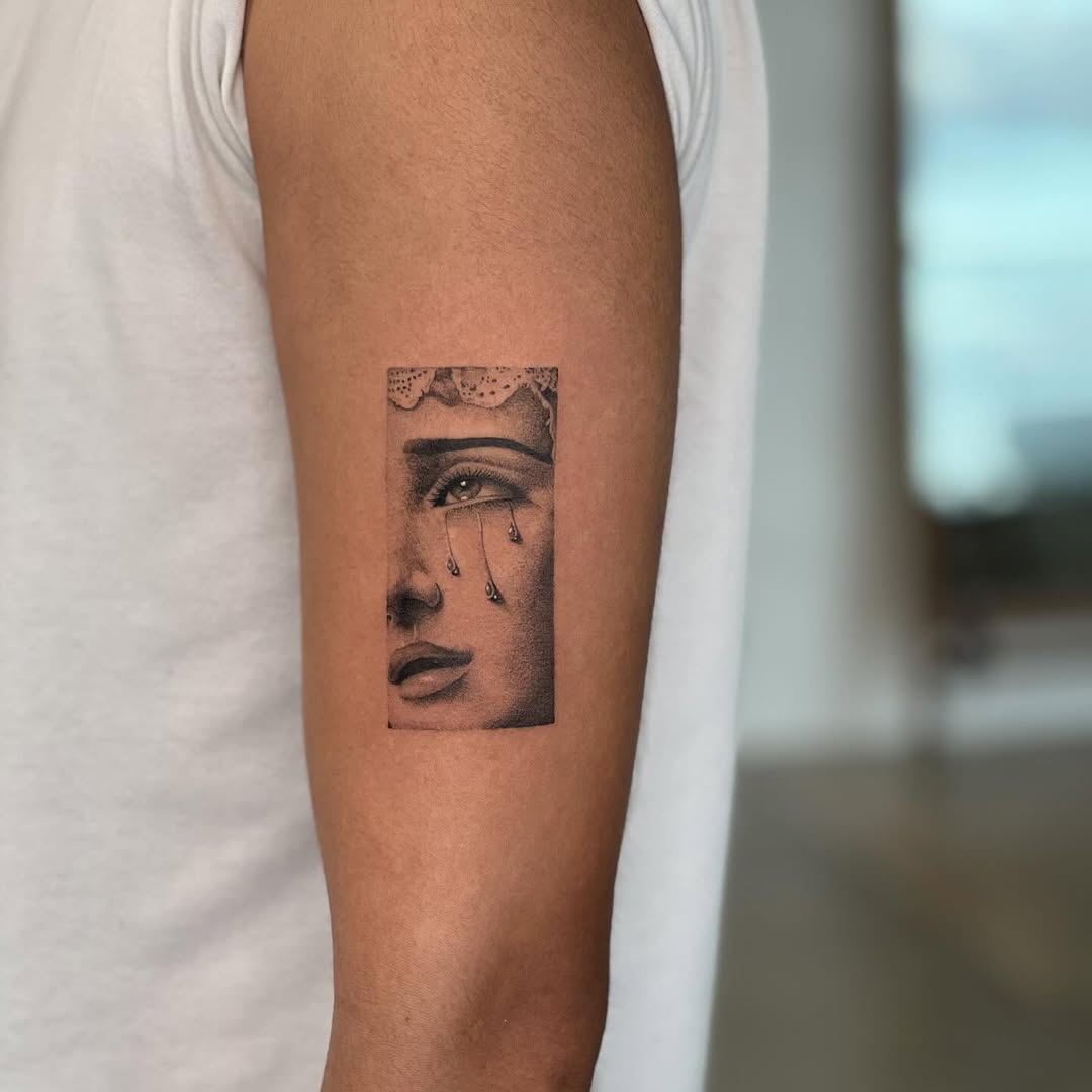 Tattoo by @nickyrose.tattoos โ realism, black_and_grey