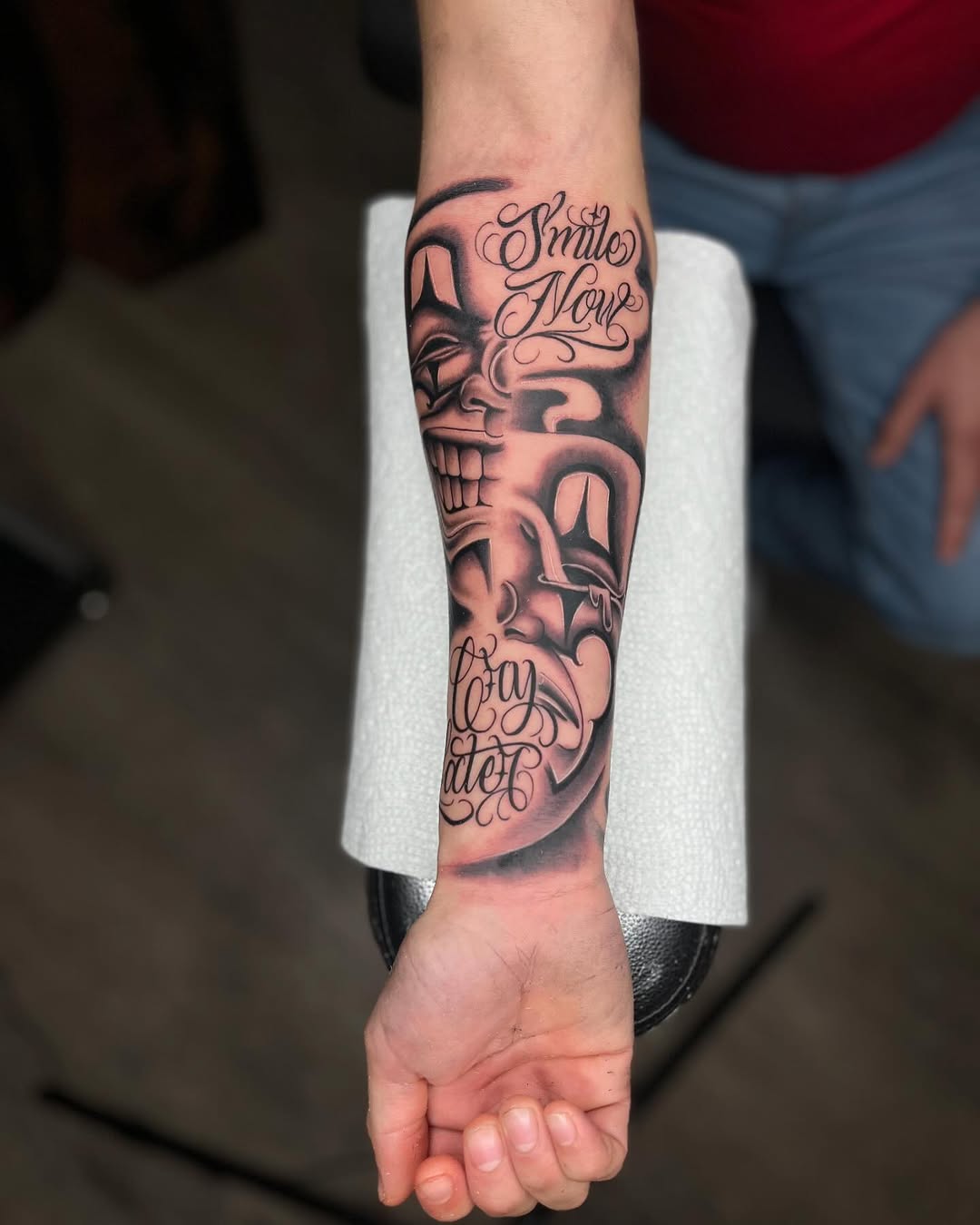 Tattoo by @benji_tattoos714 — chicano, lettering_script