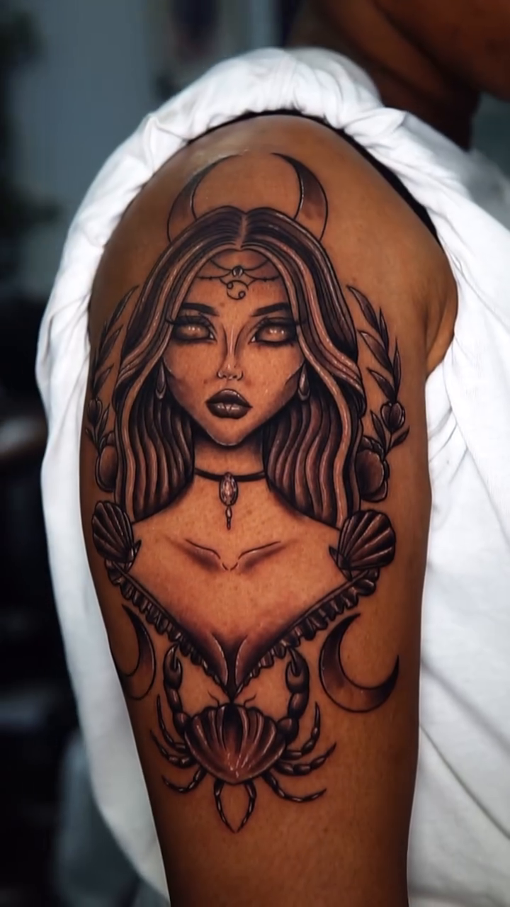 Tattoo by @felixxmtattoo — black_and_grey, realism
