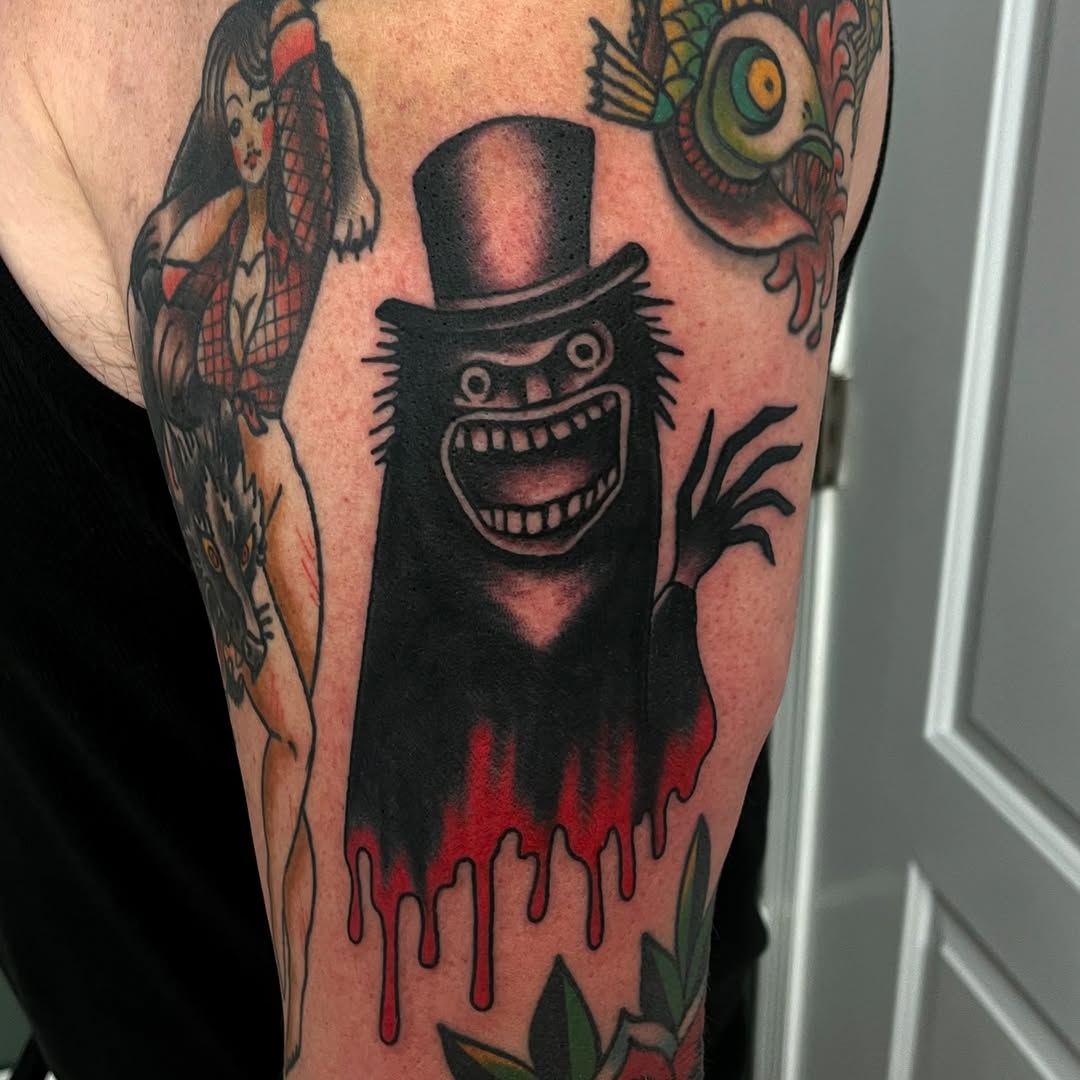 Tattoo by @fearlessfoxes — american_traditional, new_school
