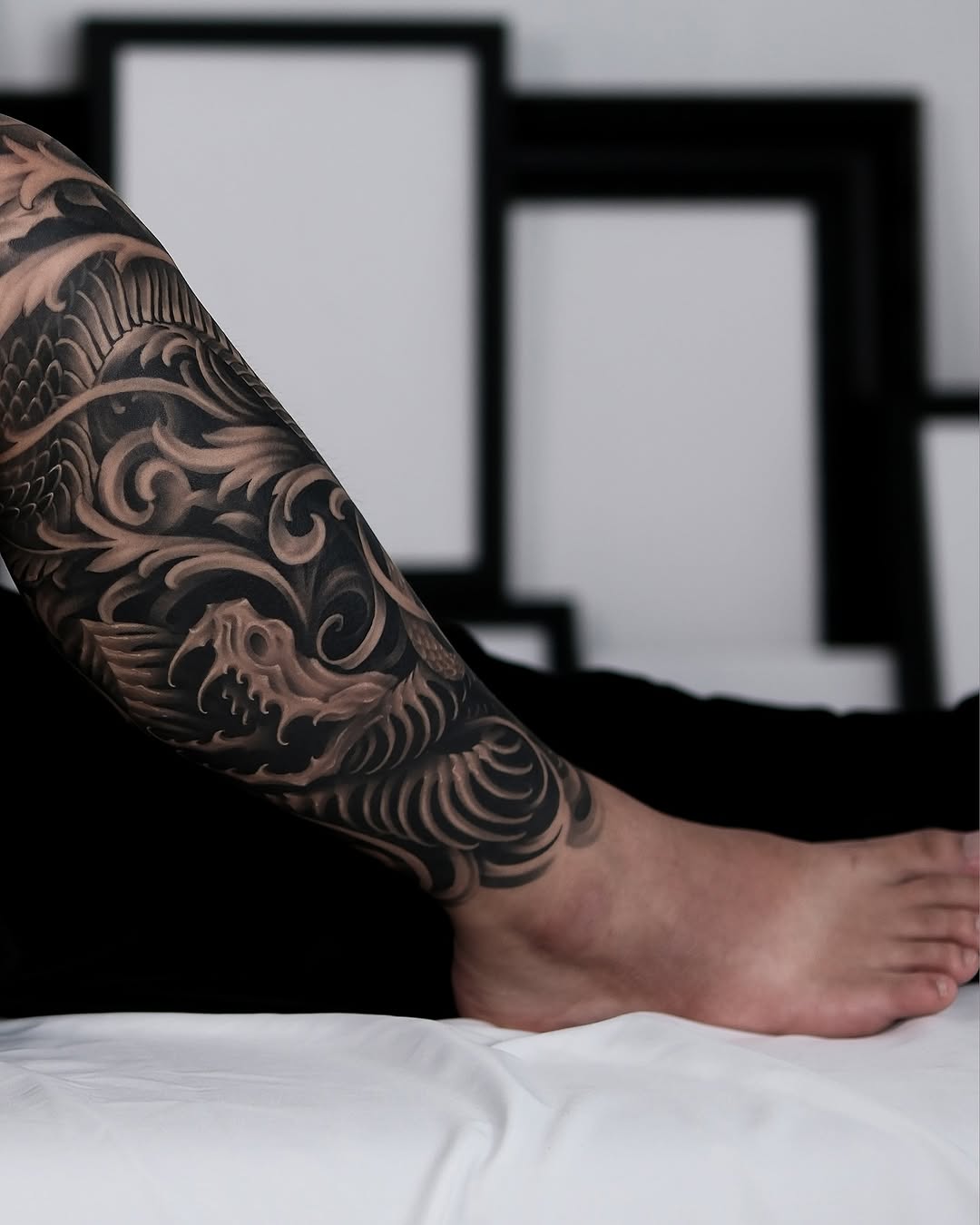 Tattoo by @eugenetattoo — japanese_irezumi, black_and_grey