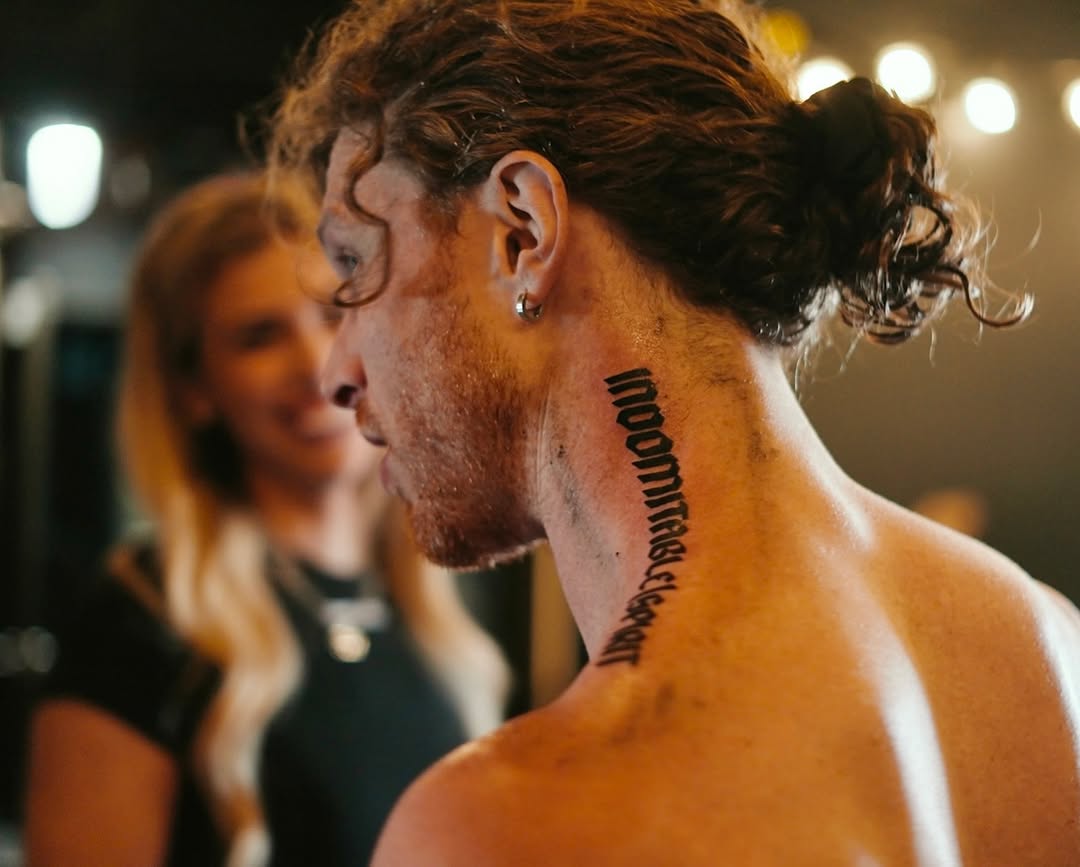 Tattoo by @lolainkistry — lettering_script, blackwork
