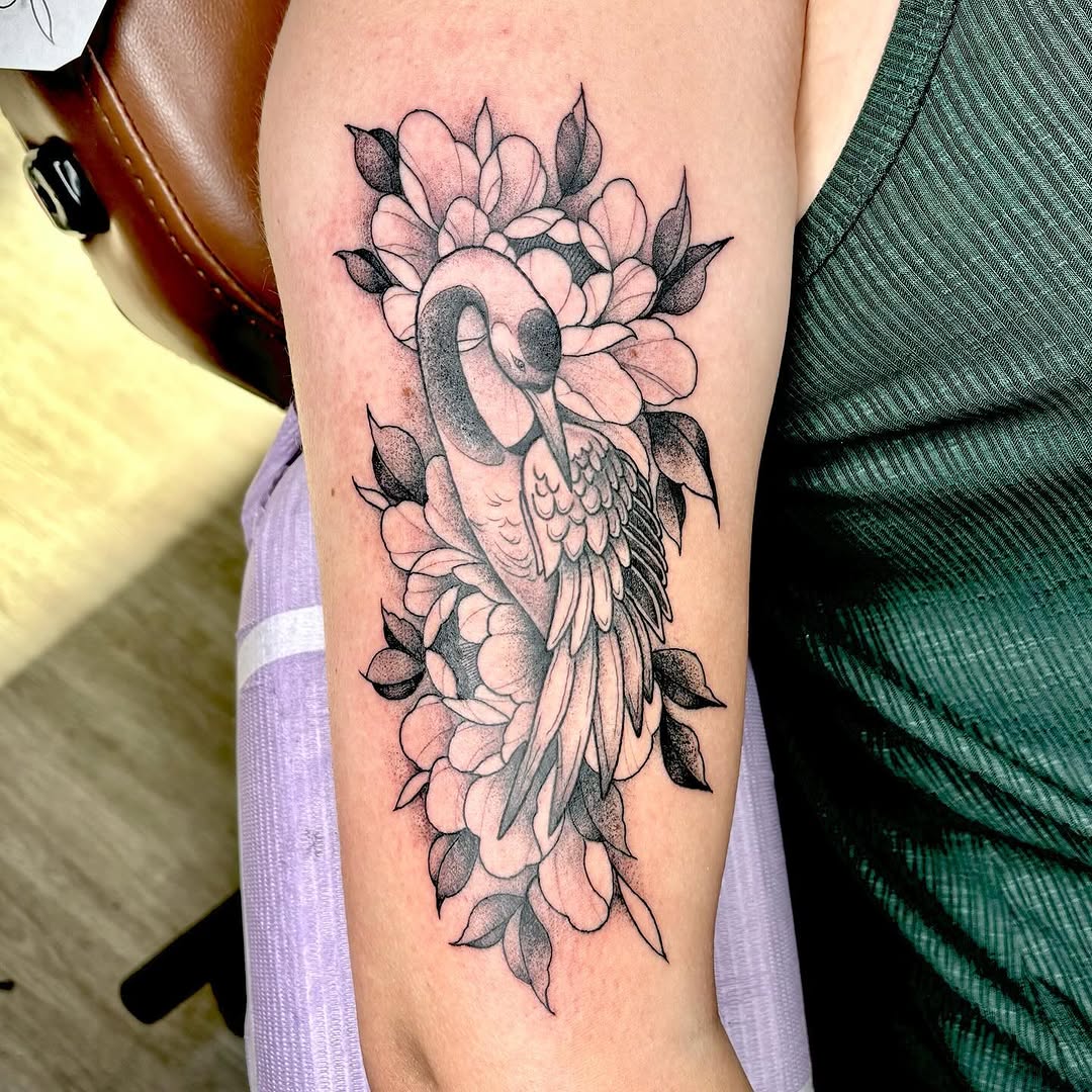 Tattoo by @amberntattoos — black_and_grey, chicano