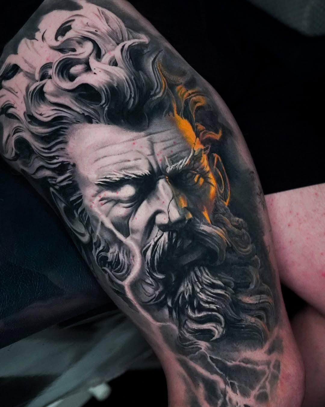 Tattoo by @umzii__tattoo — realism, black_and_grey