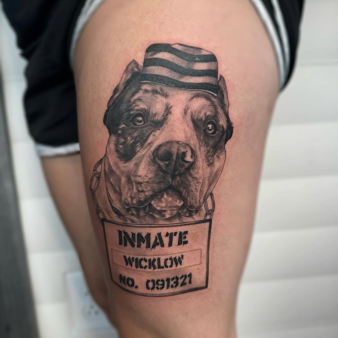 Tattoo by @peach.boa — realism, black_and_grey