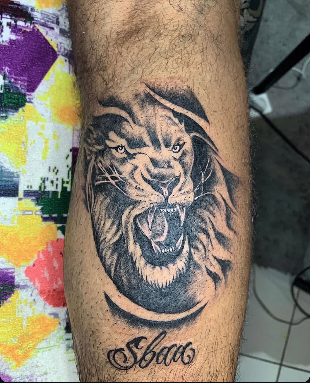Tattoo by @merlin_inktattoo237 — realism, black_and_grey