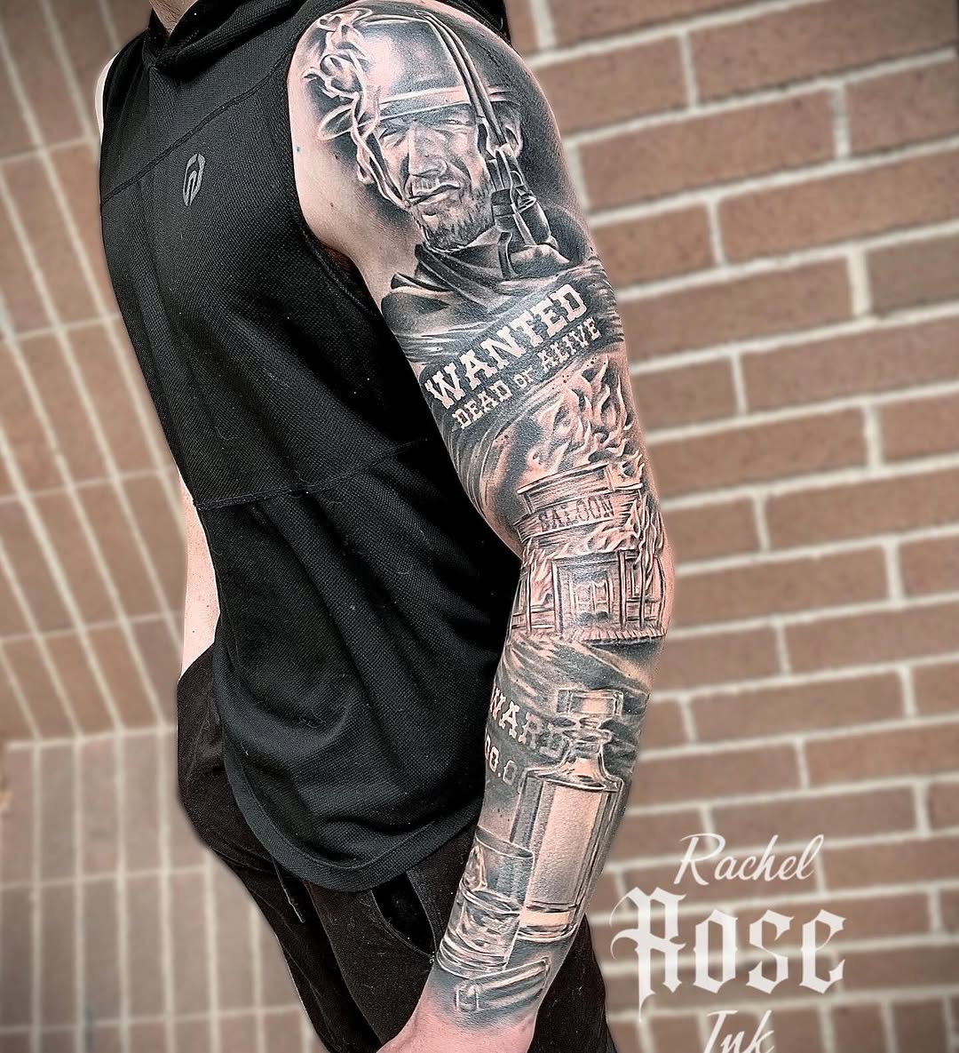 Tattoo by @rachelroseink β realism, black_and_grey