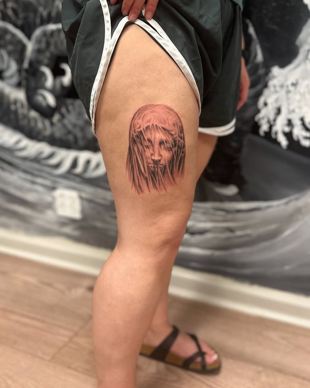 Tattoo by @roxotattoos — realism, black_and_grey