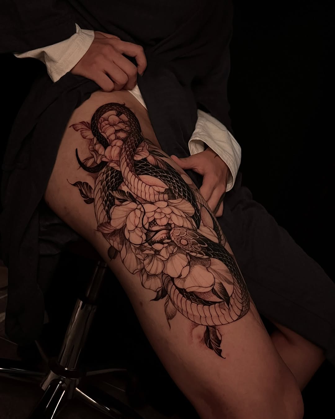 Tattoo by @72_blk — japanese_irezumi, black_and_grey
