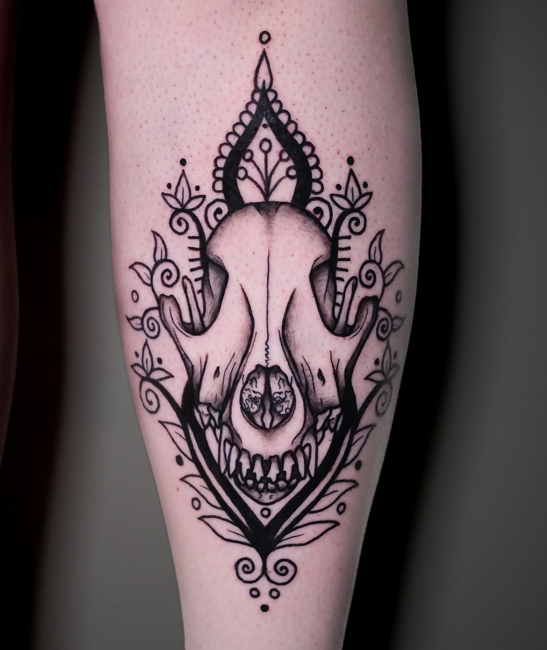 Tattoo by @coco.tattoo_ — black_and_grey, ornamental