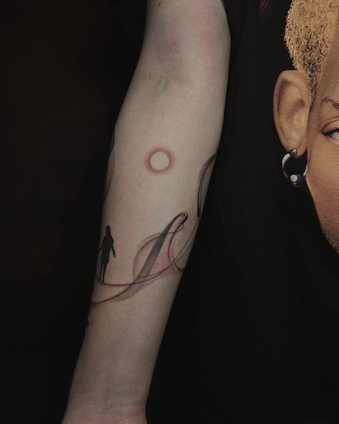 Tattoo by @goatmag.azine — fine_line, black_and_grey