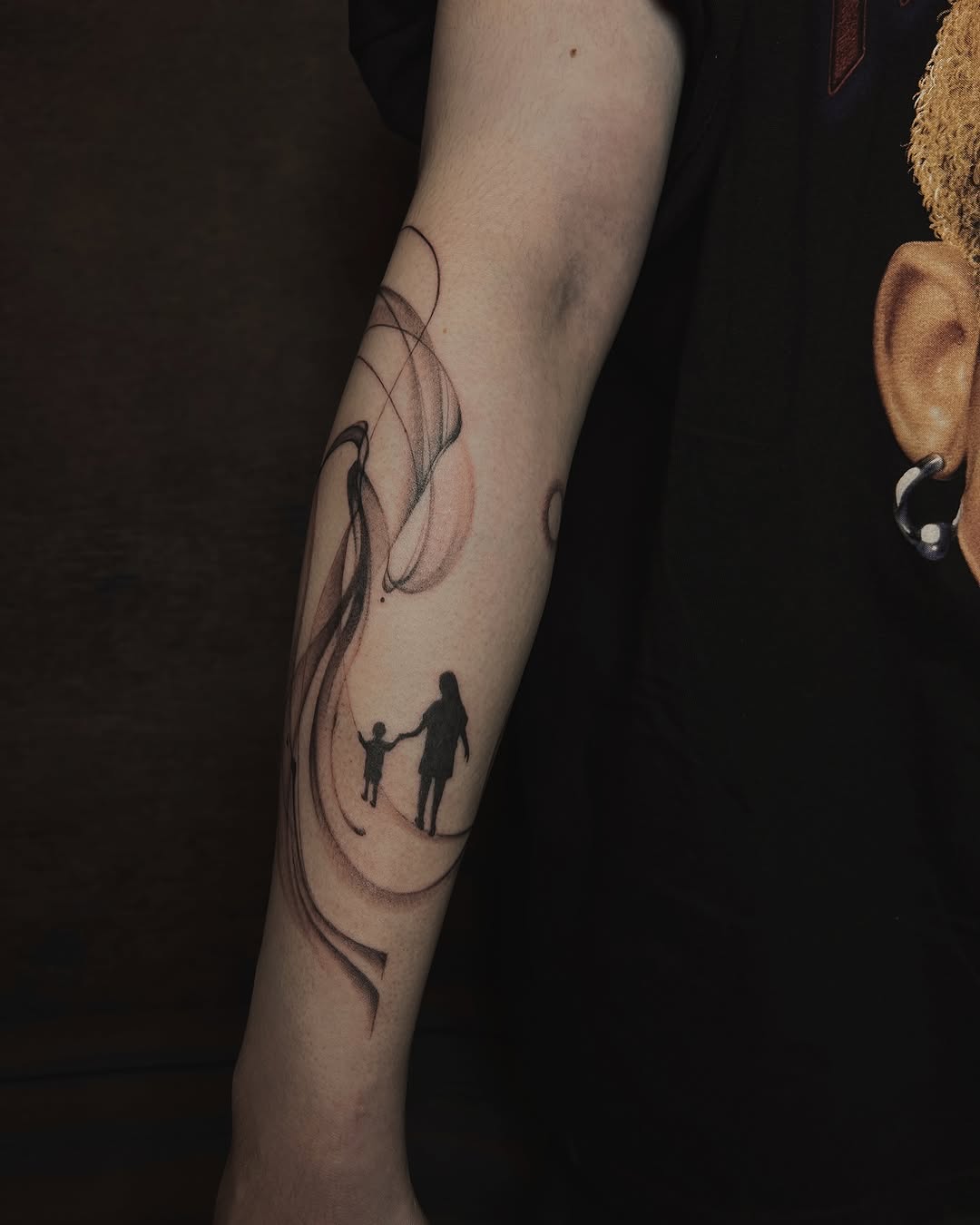 Tattoo by @goatmag.azine — black_and_grey, dotwork