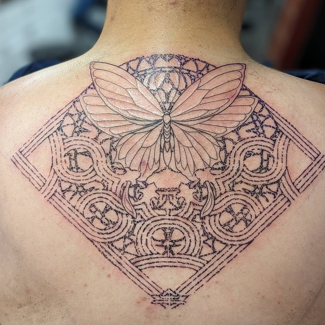 Tattoo by @dondunntattoos — geometric