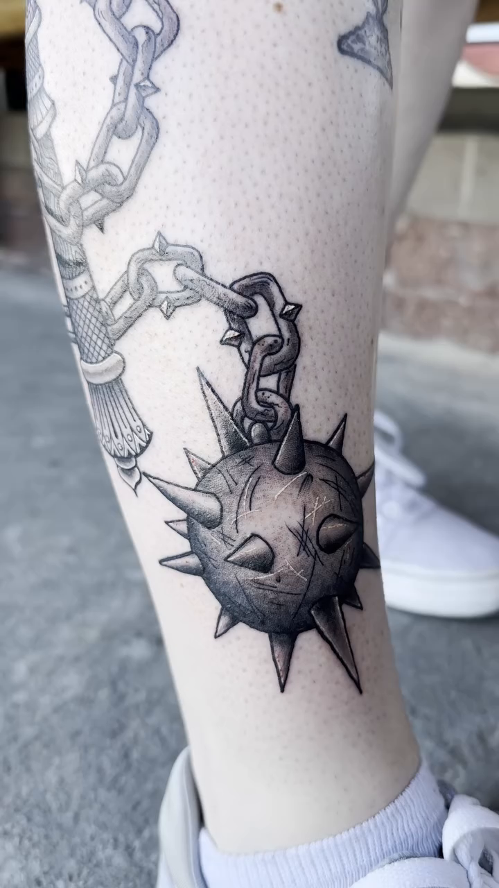 Tattoo by @the_chaotic_ginger — black_and_grey, realism