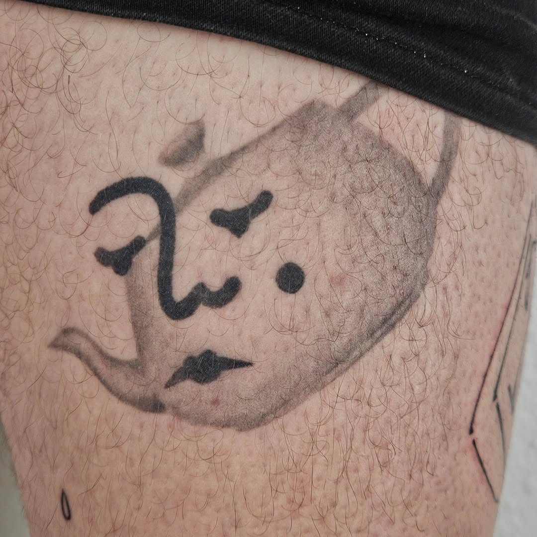 Tattoo by @ma.de.ligne — black_and_grey, illustrative