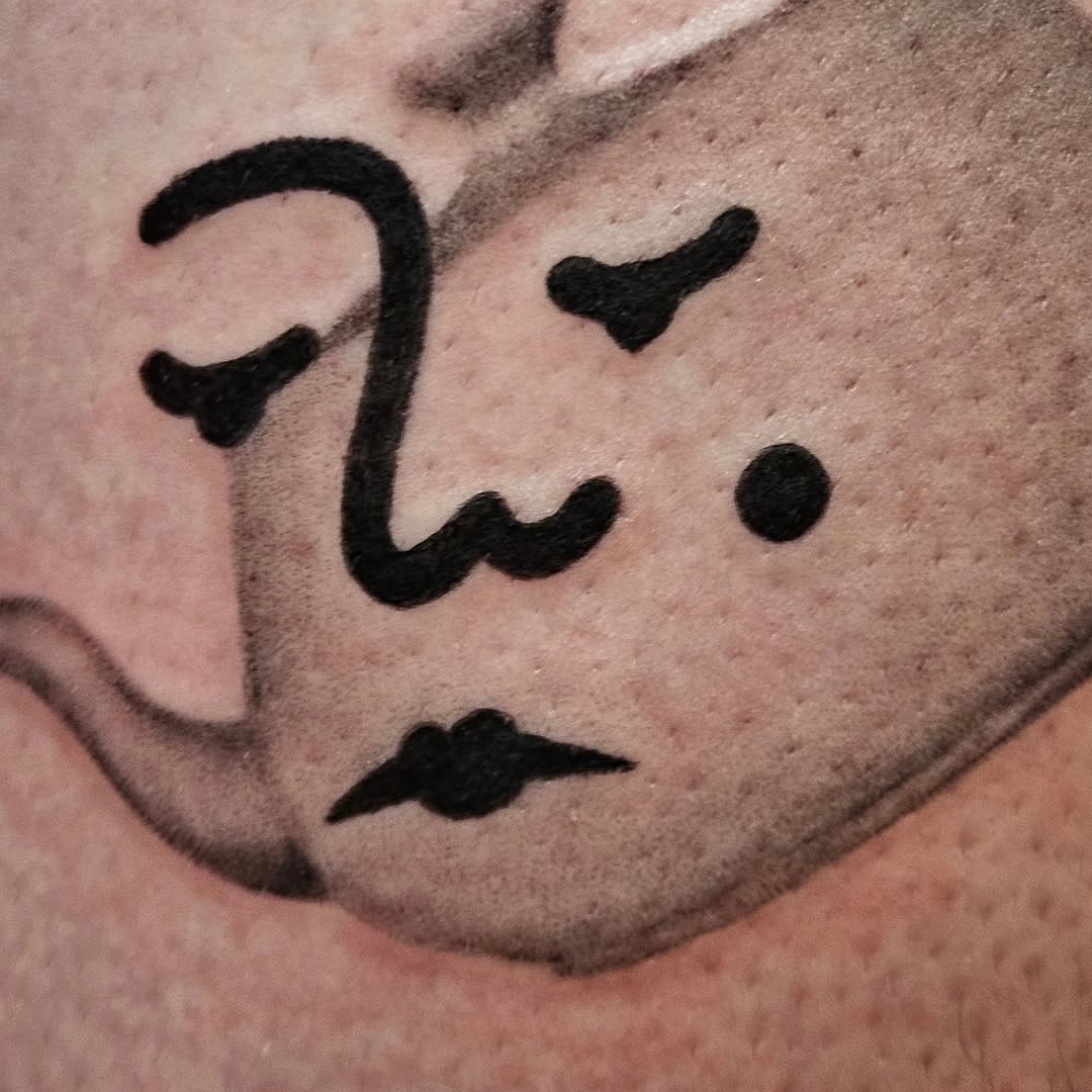 Tattoo by @ma.de.ligne — ignorant, blackwork