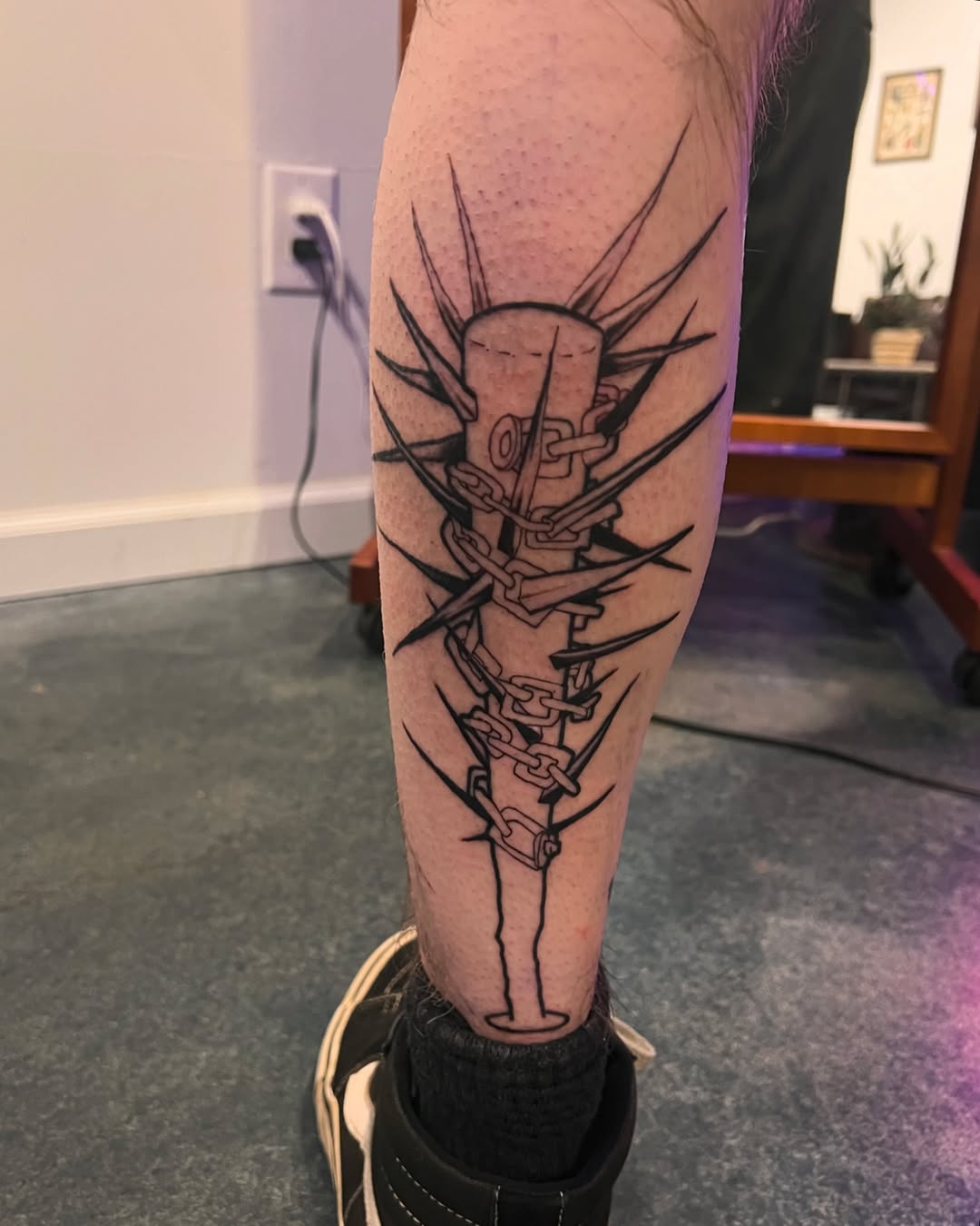 Tattoo by @kaiatattoos — blackwork, illustrative