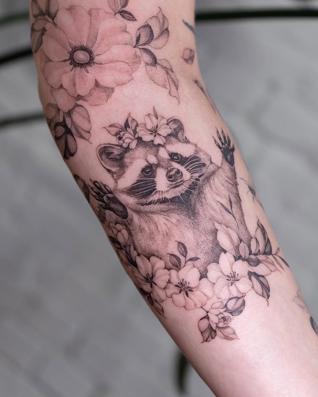 Tattoo by @lilyblu.ink — realism, black_and_grey