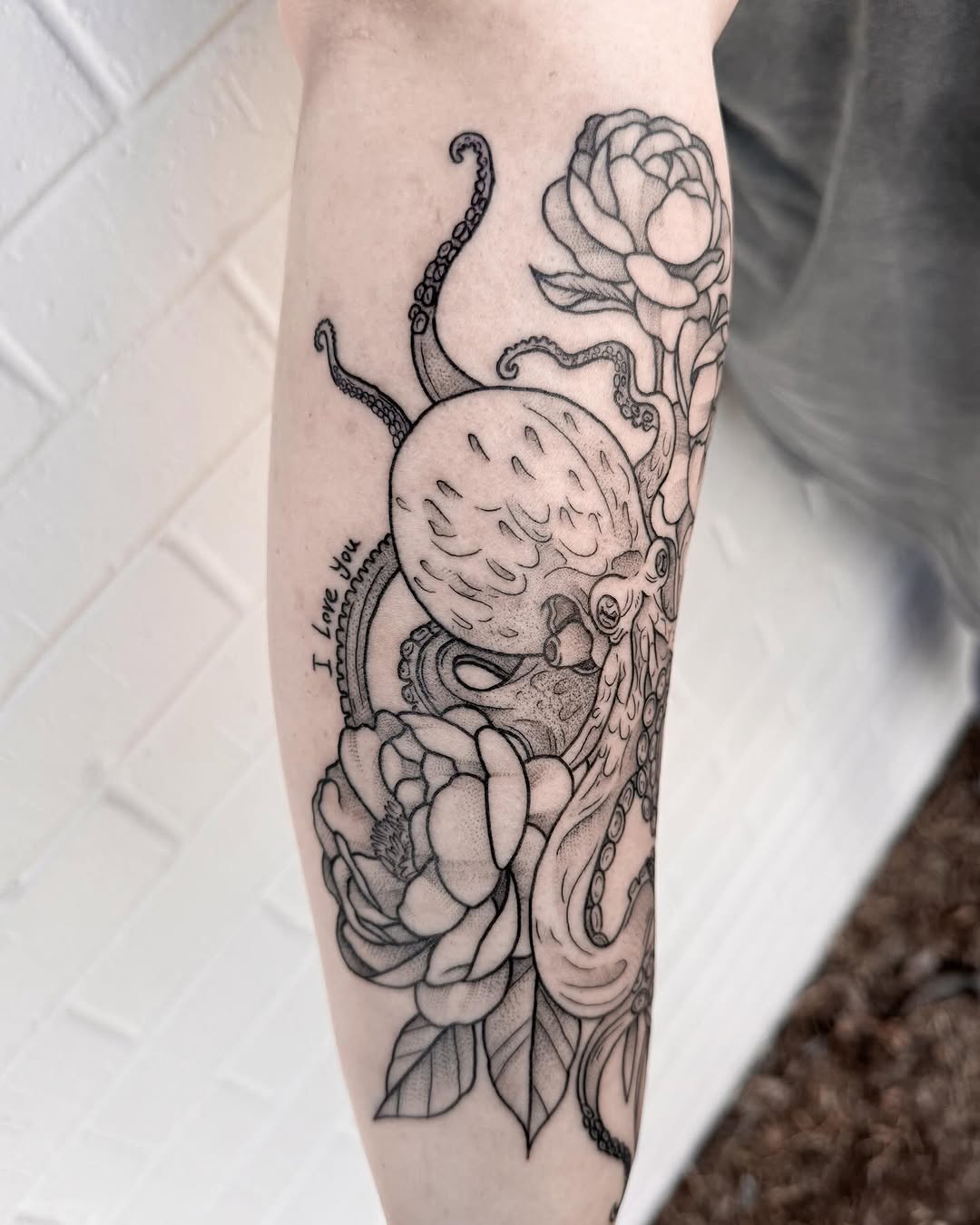 Tattoo by @kaceltattoos — black_and_grey