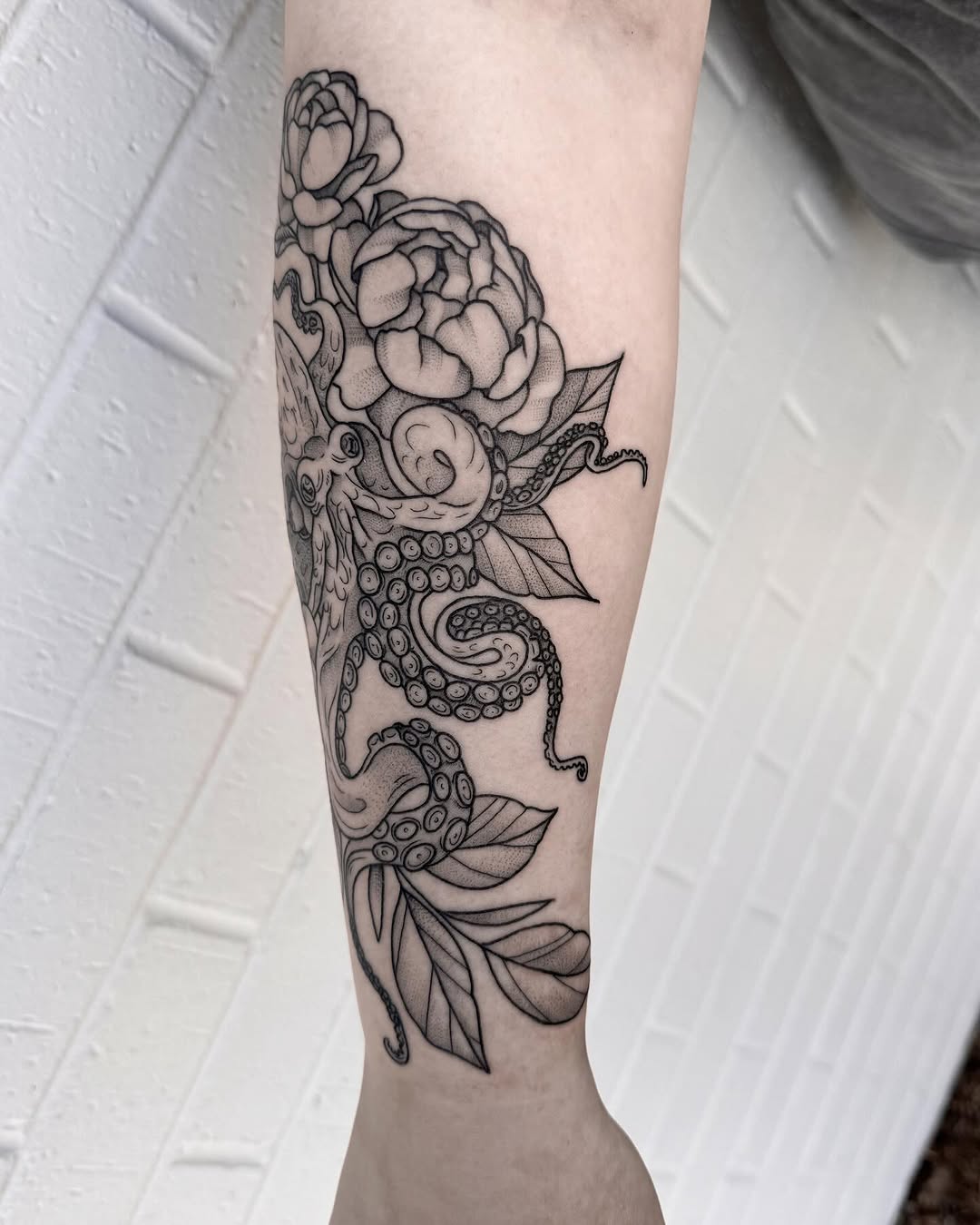 Tattoo by @kaceltattoos — black_and_grey