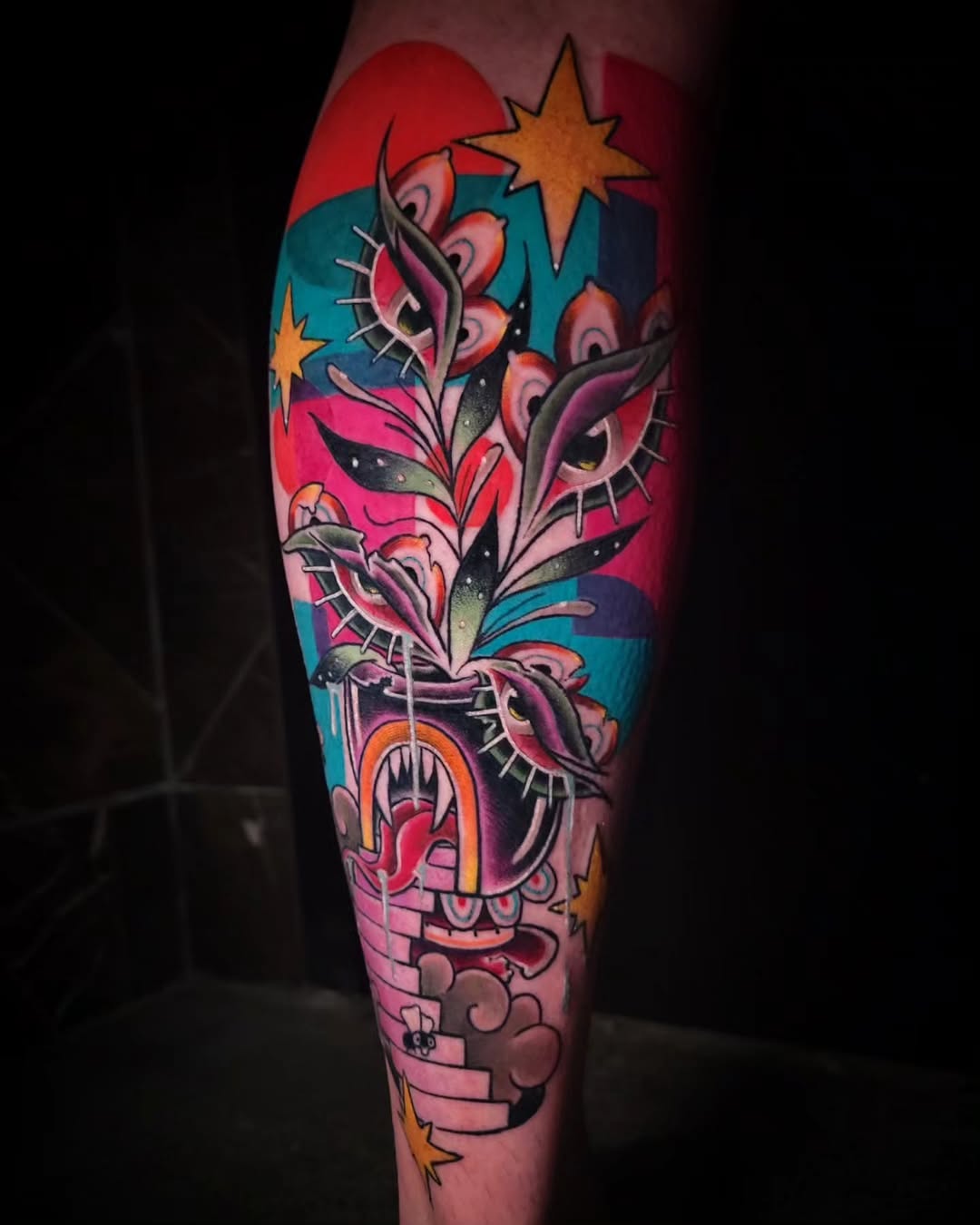 Tattoo by @suckafish_tattoos — new_school, illustrative