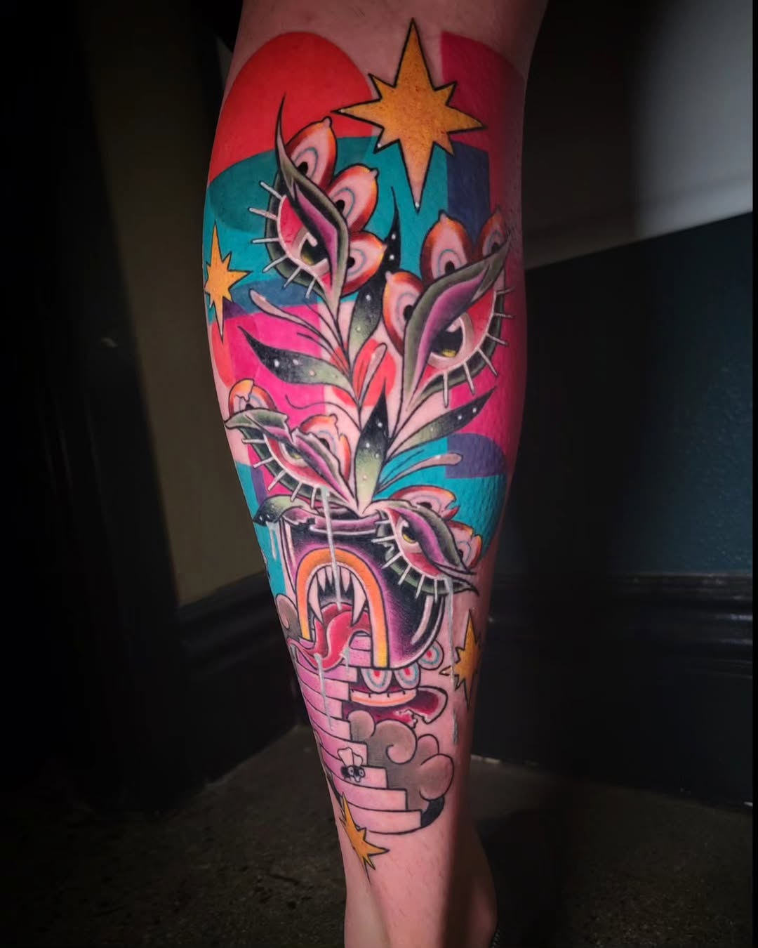 Tattoo by @suckafish_tattoos — new_school, illustrative
