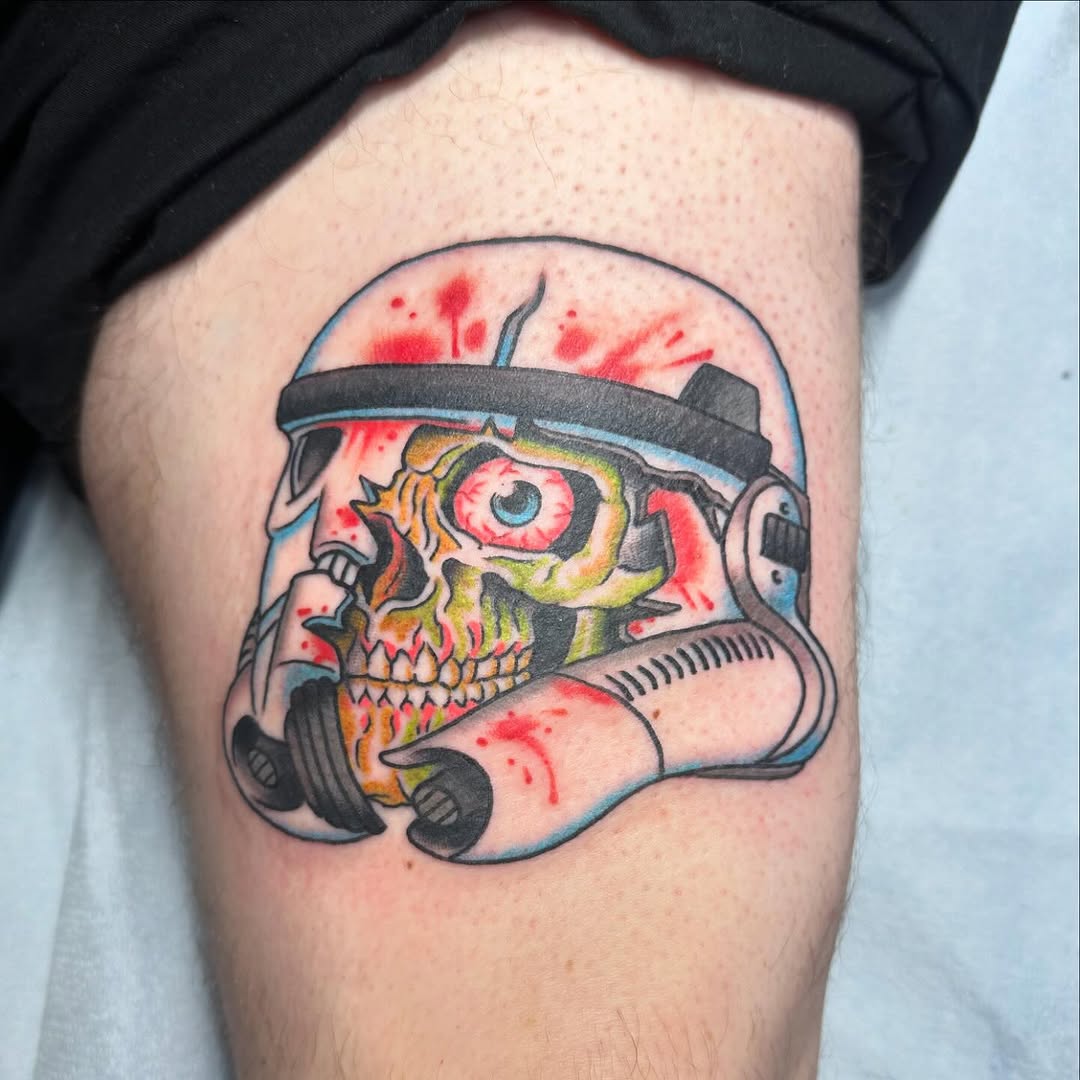 Tattoo by @cyborgbrains — new_school, dark_realism