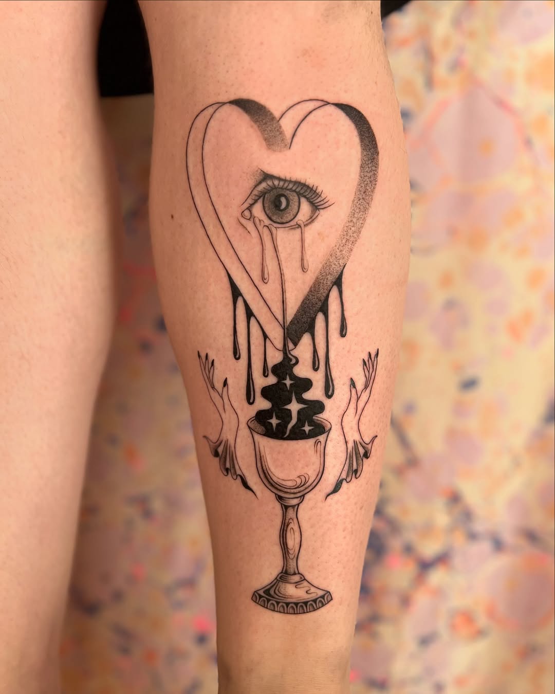 Tattoo by @thineownself.tattoo — fine_line, black_and_grey