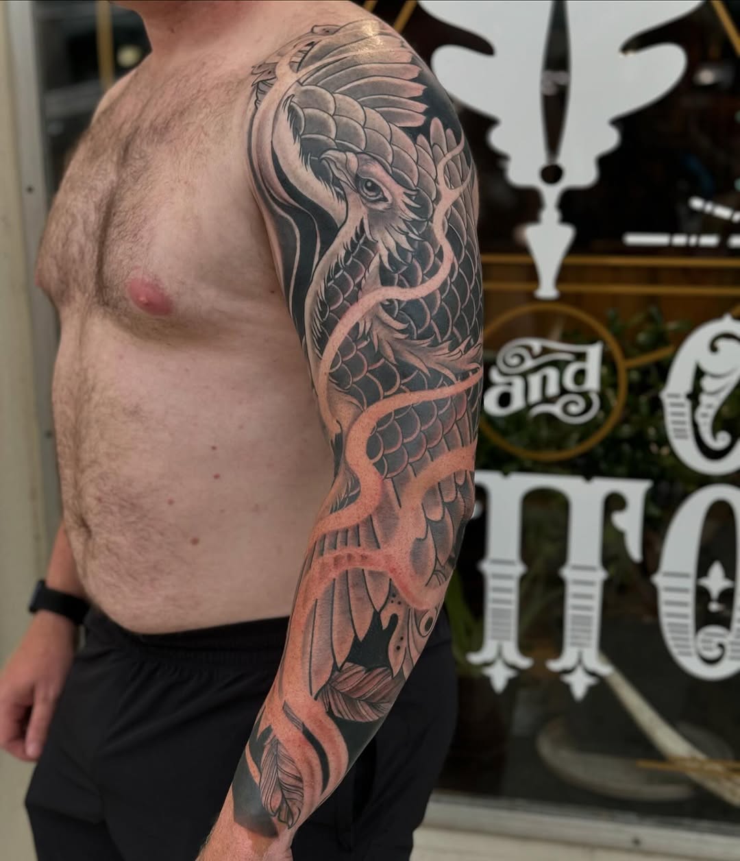 Tattoo by @chanimurat — japanese_irezumi, black_and_grey
