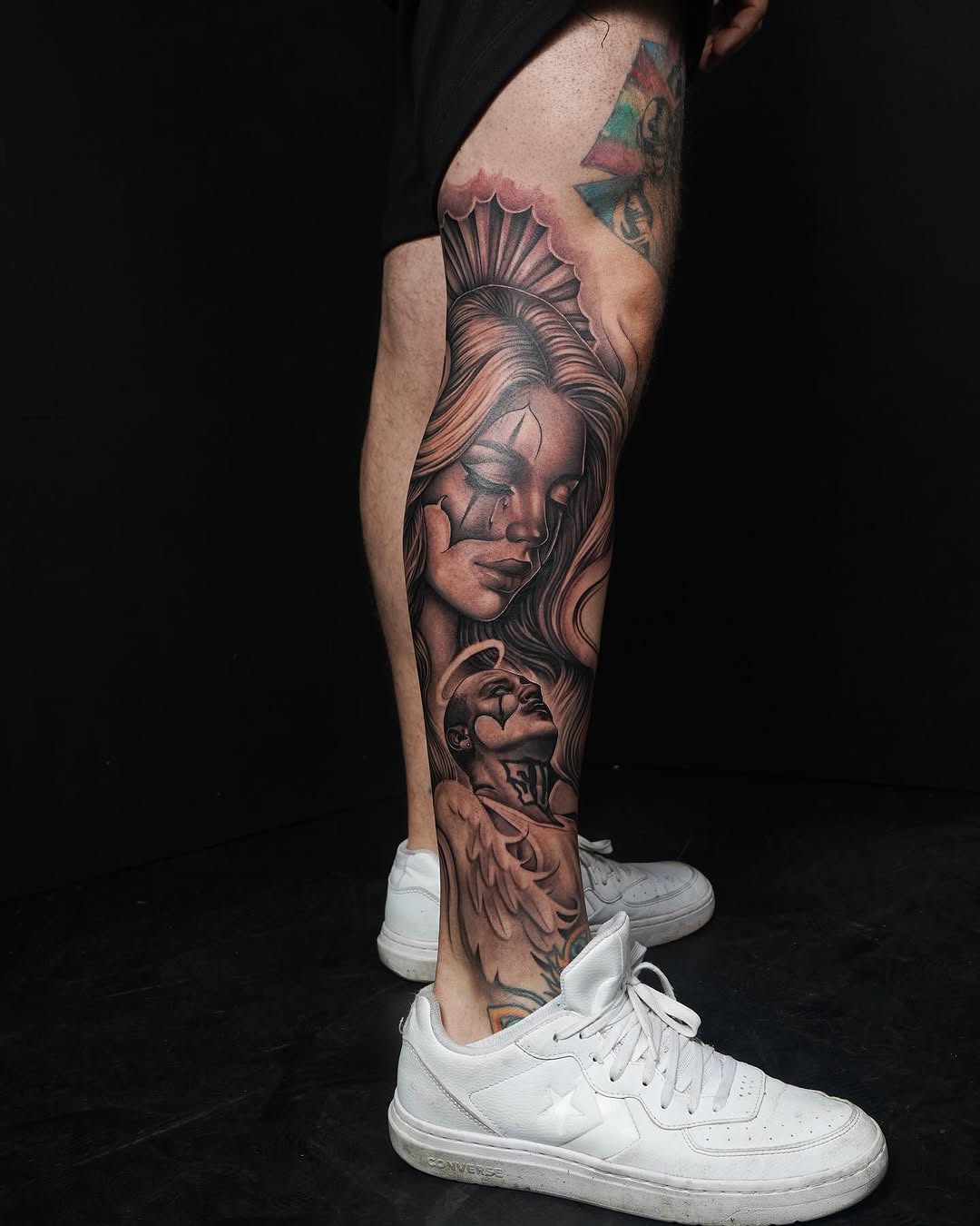 Tattoo by @gusbyrdtat2 โ black_and_grey, realism