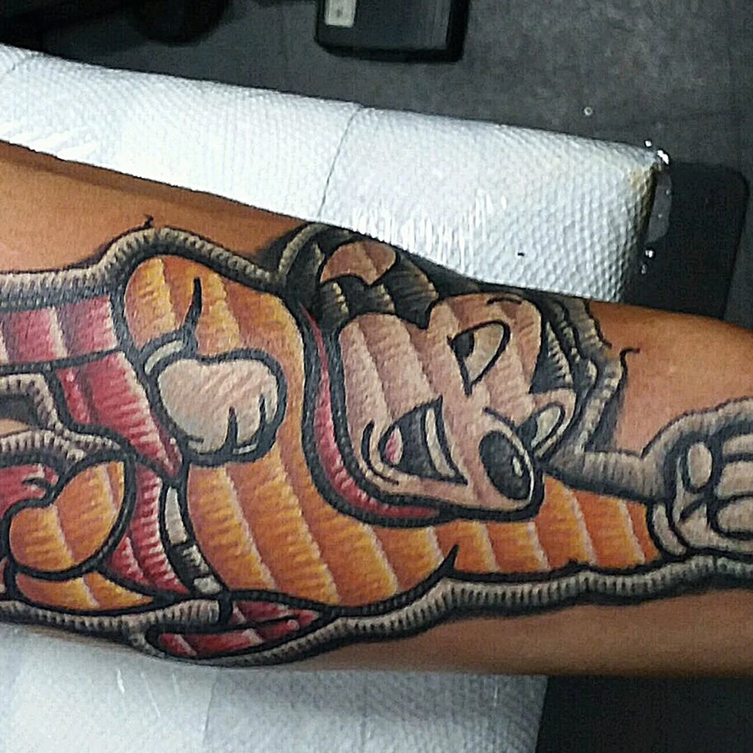 Tattoo by @templ5 — new_school