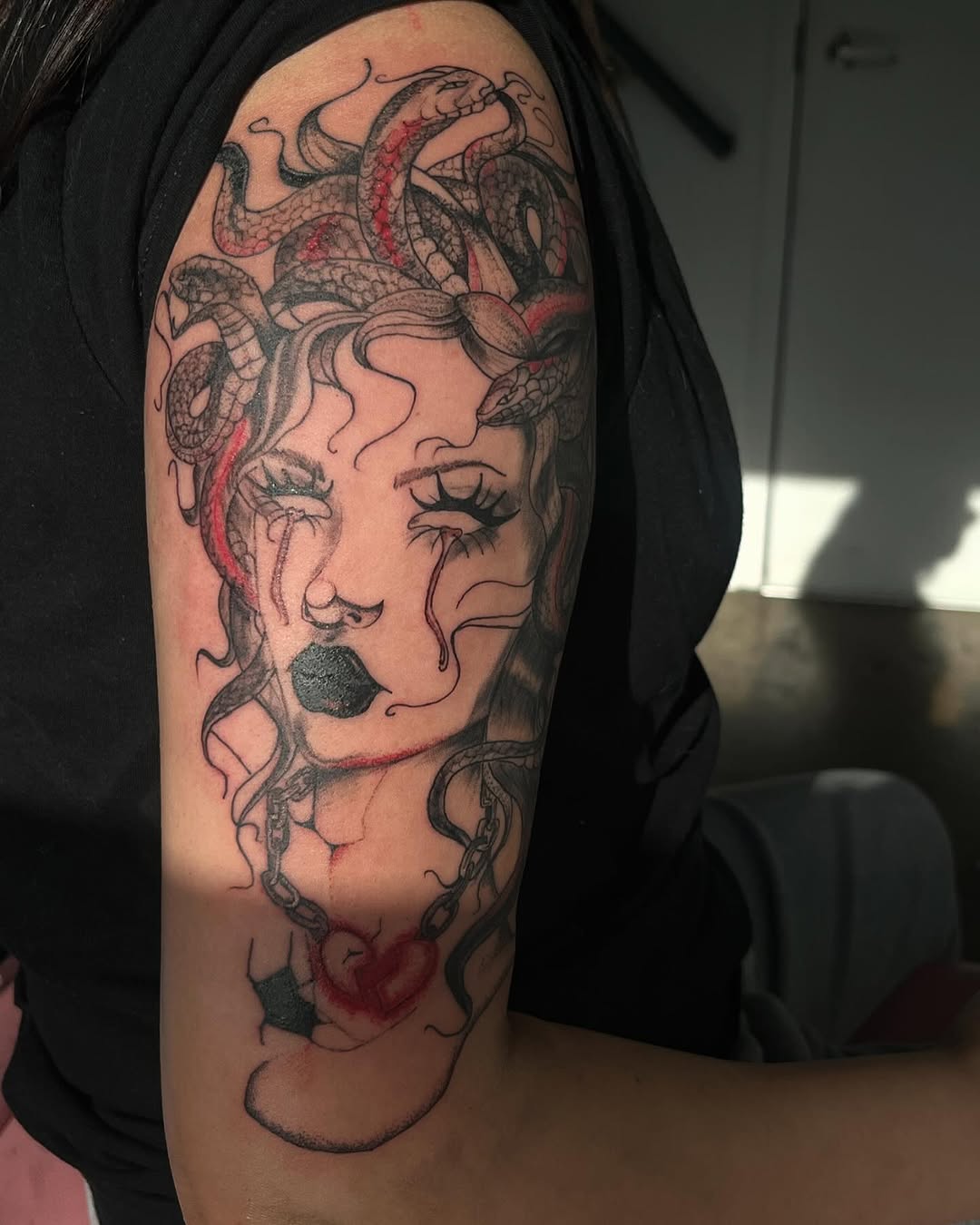 Tattoo by @tatssbydess — illustrative, black_and_grey