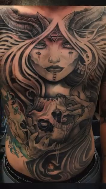 Tattoo by @jsintaylor — black_and_grey, dark_realism