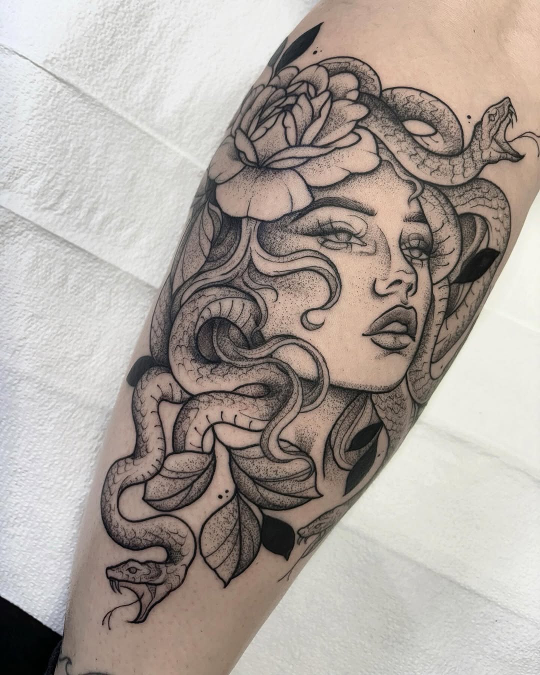 Tattoo by @ayanahtattoos — black_and_grey, illustrative
