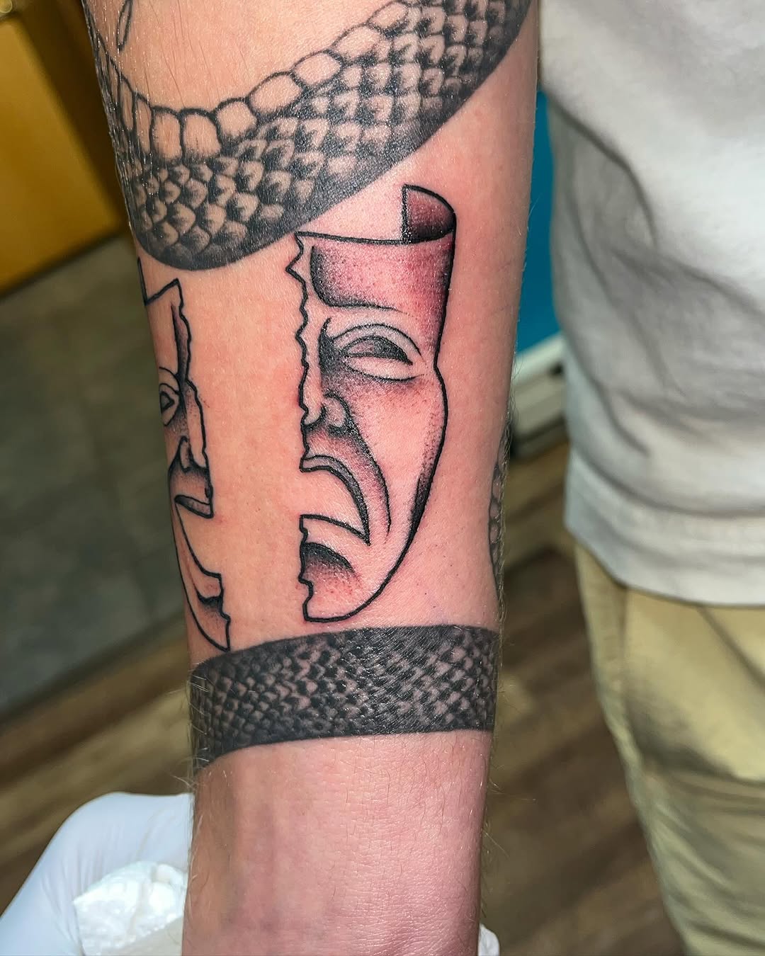 Tattoo by @cooptat2 — black_and_grey, lettering_script