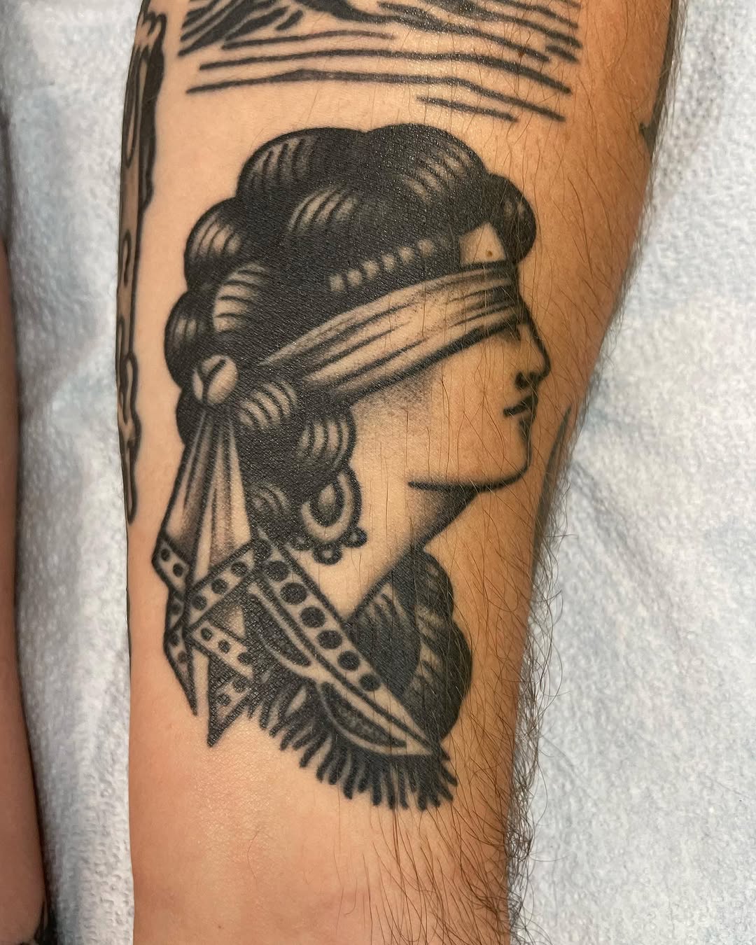 Tattoo by @bellmoreshow — american_traditional, black_and_grey