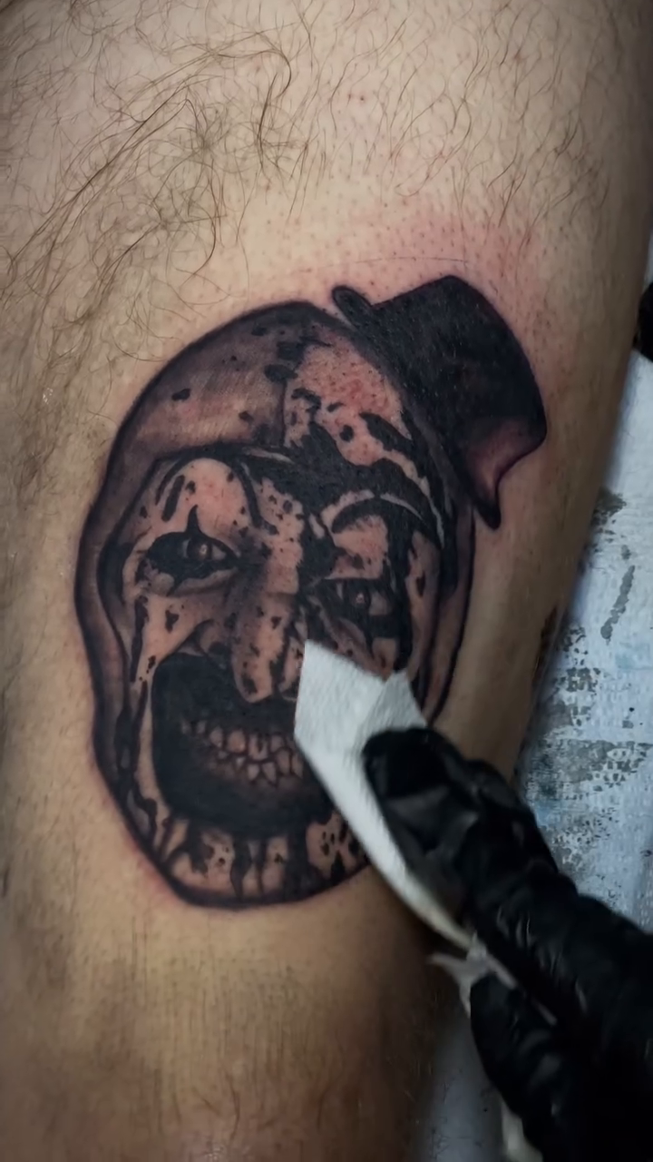 Tattoo by @oledanink โ realism, dark_realism