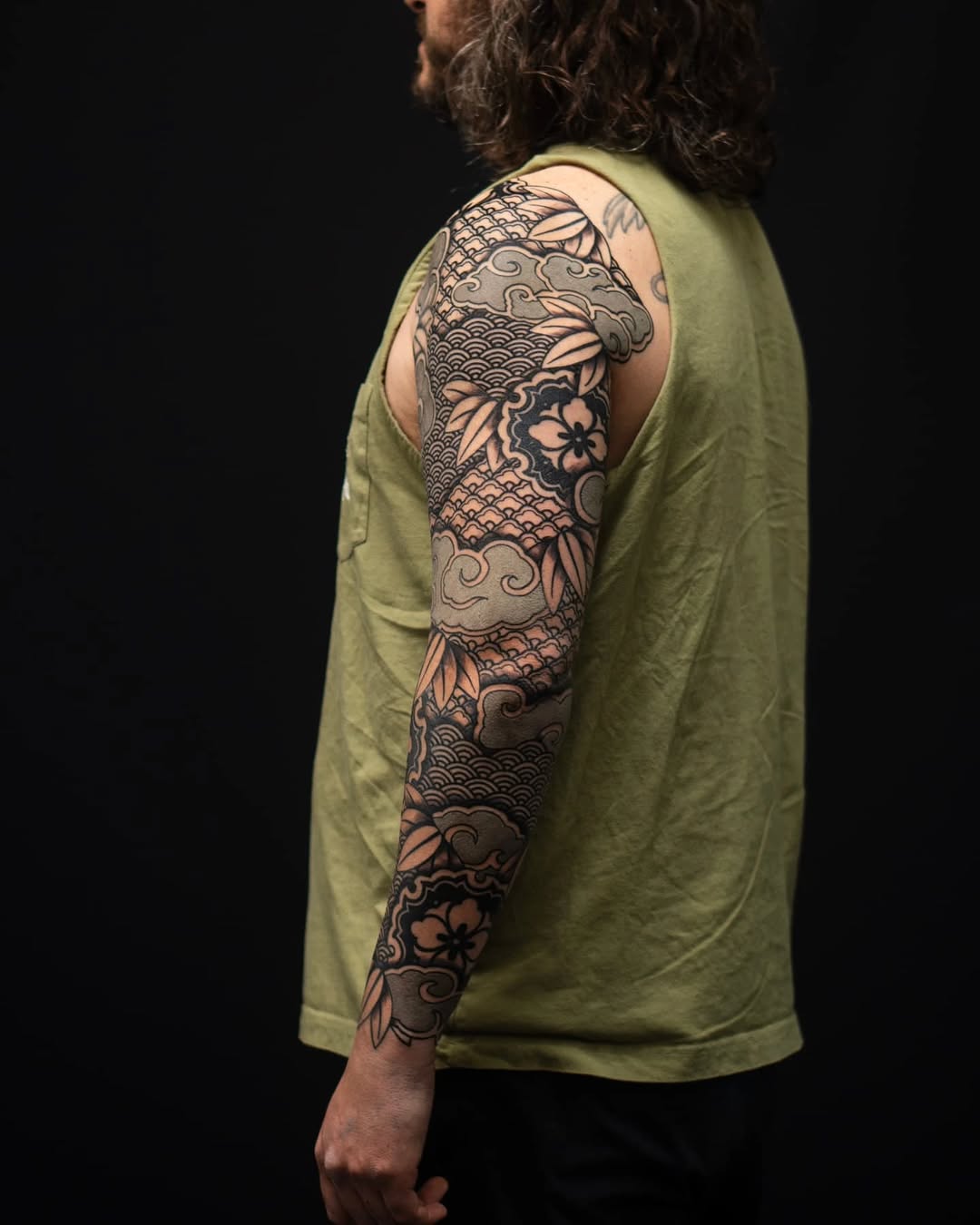 Tattoo by @kevinligabue — japanese_irezumi, black_and_grey
