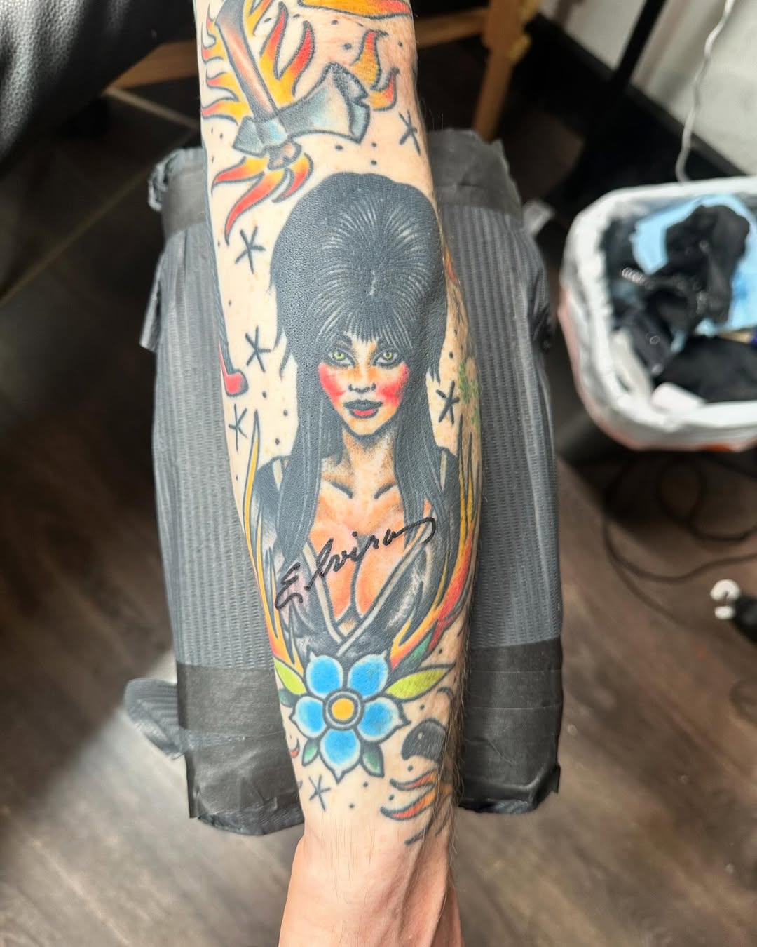 Tattoo by @christopher.astc — american_traditional, neo_traditional