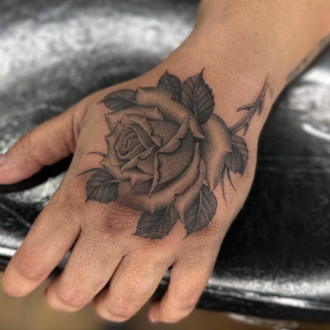 Tattoo by @adriannastabs — black_and_grey, realism