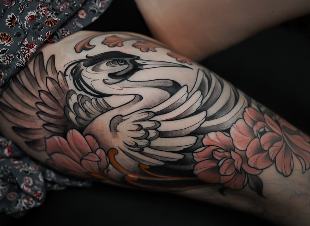 Tattoo by @jdmroxy_24 โ japanese_irezumi, black_and_grey