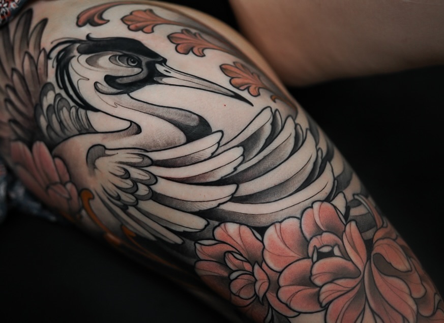 Tattoo by @jdmroxy_24 โ japanese_irezumi, black_and_grey