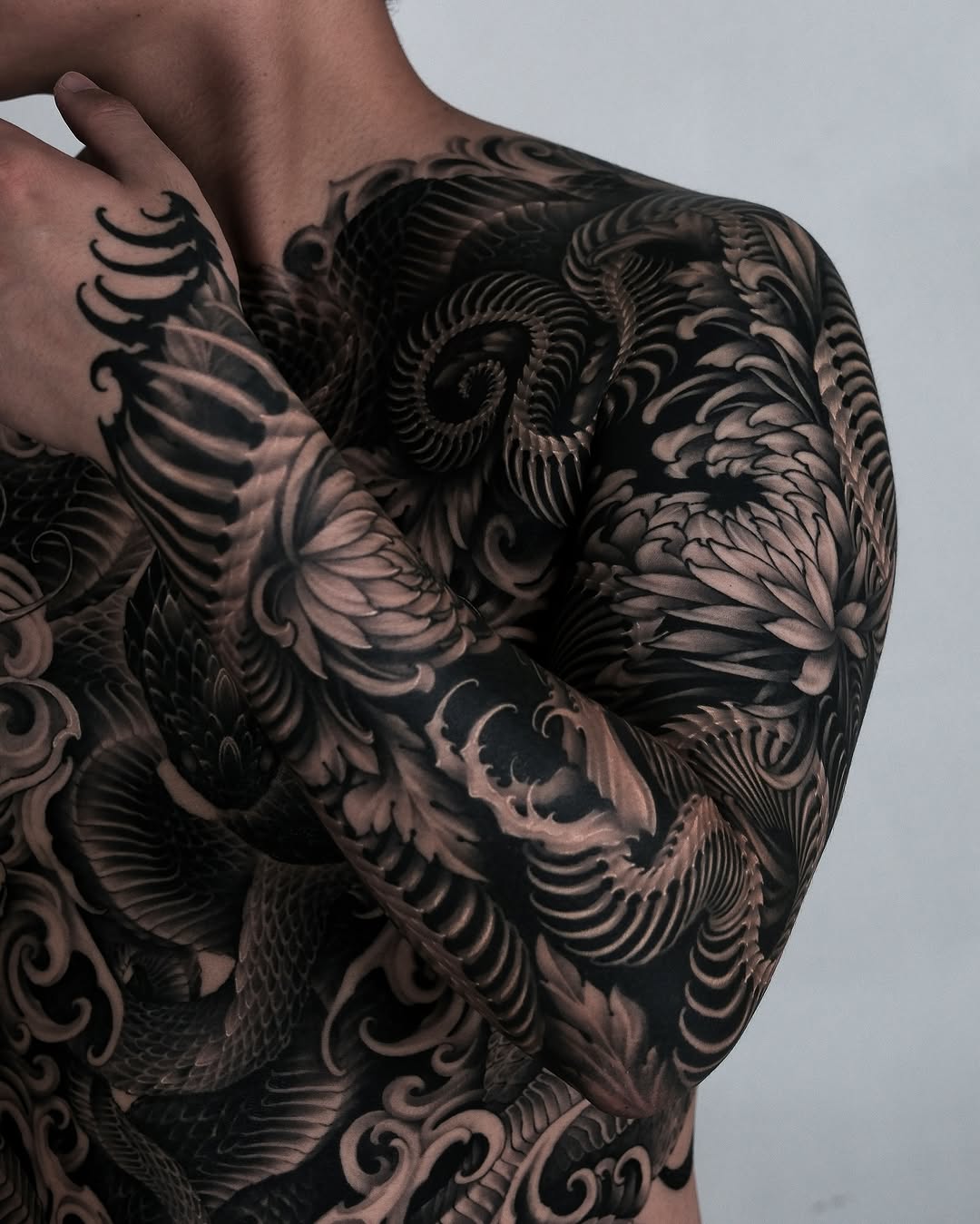 Tattoo by @eugenetattoo — japanese_irezumi, black_and_grey