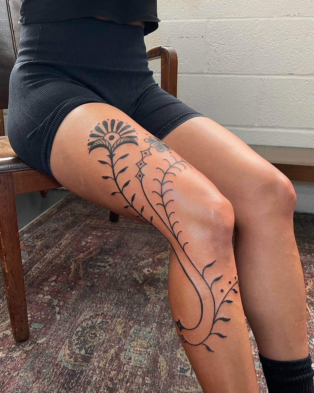 Tattoo by @cosmic___karma โ fine_line, blackwork