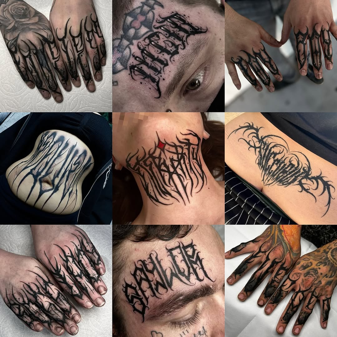 Tattoo by @lordovflies — blackwork, lettering_script